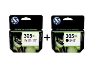 ראש דיו שחור + ראש דיו צבעוני מסדרת HP 305XL