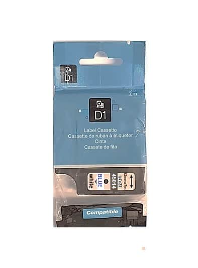 dymo 45014 BLUE on white 12mm 7m