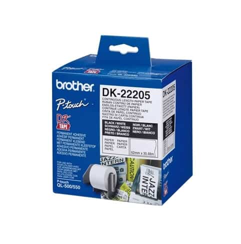 גליל מדבקות מקורי brother dk-22205 גליל מדבקות מקורי brother dk-22205