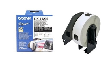 מדבקות למדפסת brother dk-11204