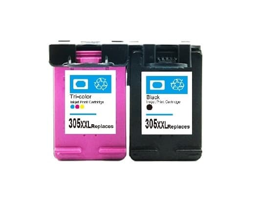 זוג ראשי דיו hp 305xxl שחור וצבעוני תואמים דיובזול-min