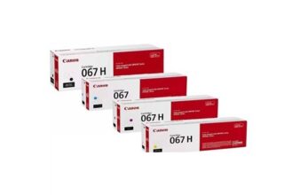 סט הכולל 4 טונרים מקוריים CANON 067H BK/C/Y/M